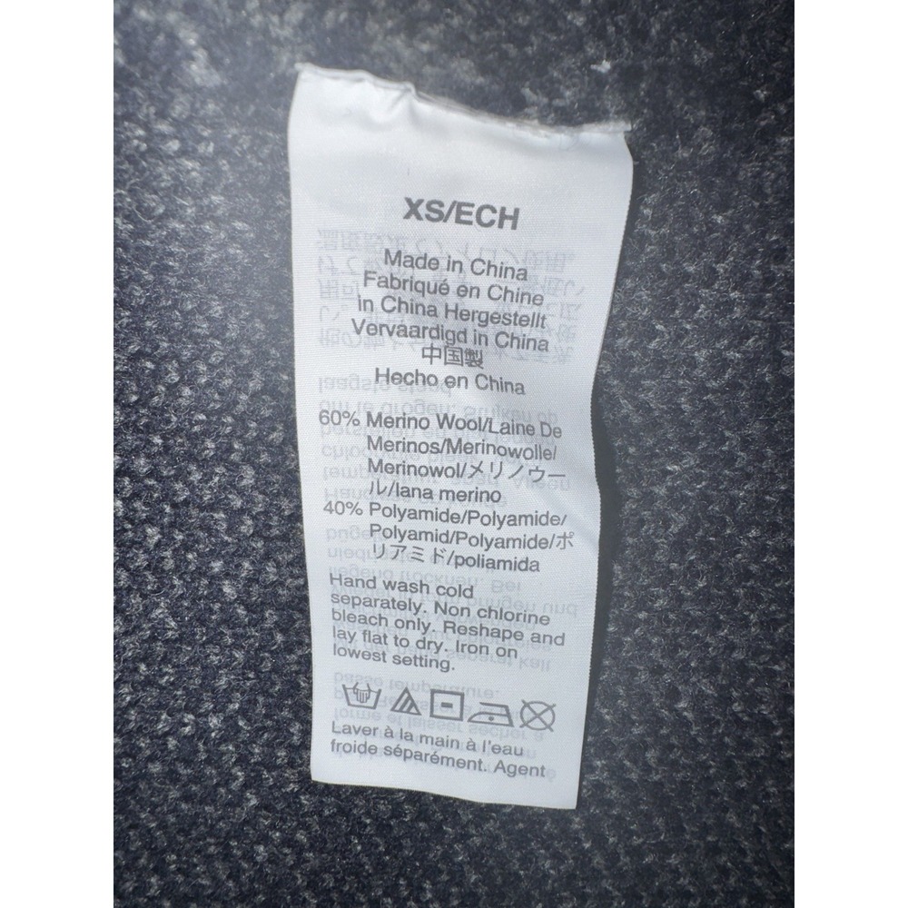 Madewell Blazer Sweater‎ Jacket Womens XS Blue Herringbone Wool Blend Cardigan - Picture 8 of 10